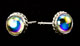 Iridescent "Domes" Post Earrings
