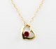 Burmese Ruby Heart Necklace