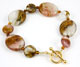 Fire Cherry Quartz & Baltic Amber Bracelet