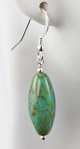 Aqua Czech Glass Beaded Earrings