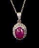 Burmese Ruby & Diamond Necklace