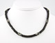 Black Coco & Black Carved Bone Heishe Necklace