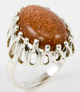 Brown Goldstone Ring