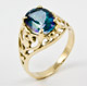 Neptune Garden Topaz Ring