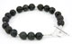 Black Lava Rock Beaded Bracelet