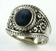 Blue Star Sapphire Ring
