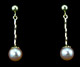 Twisted Dangle (Lavender) Pearl Earrings