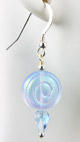 Alexandrite Color Change Glass Swirl Beaded Earrings