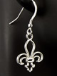 Fleur de lis Sterling Silver Earrings