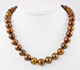 Chocolate/Bronze Baroque Pearl Necklace